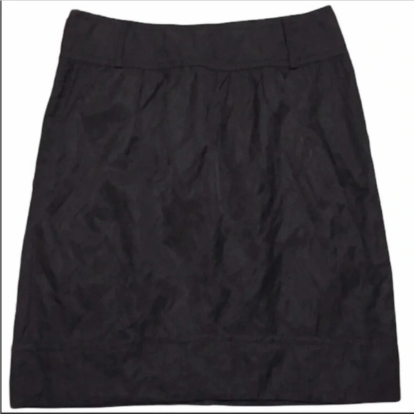 Banana Republic Dark Brown Skirt W/pockets Size 2 - Picture 1 of 8